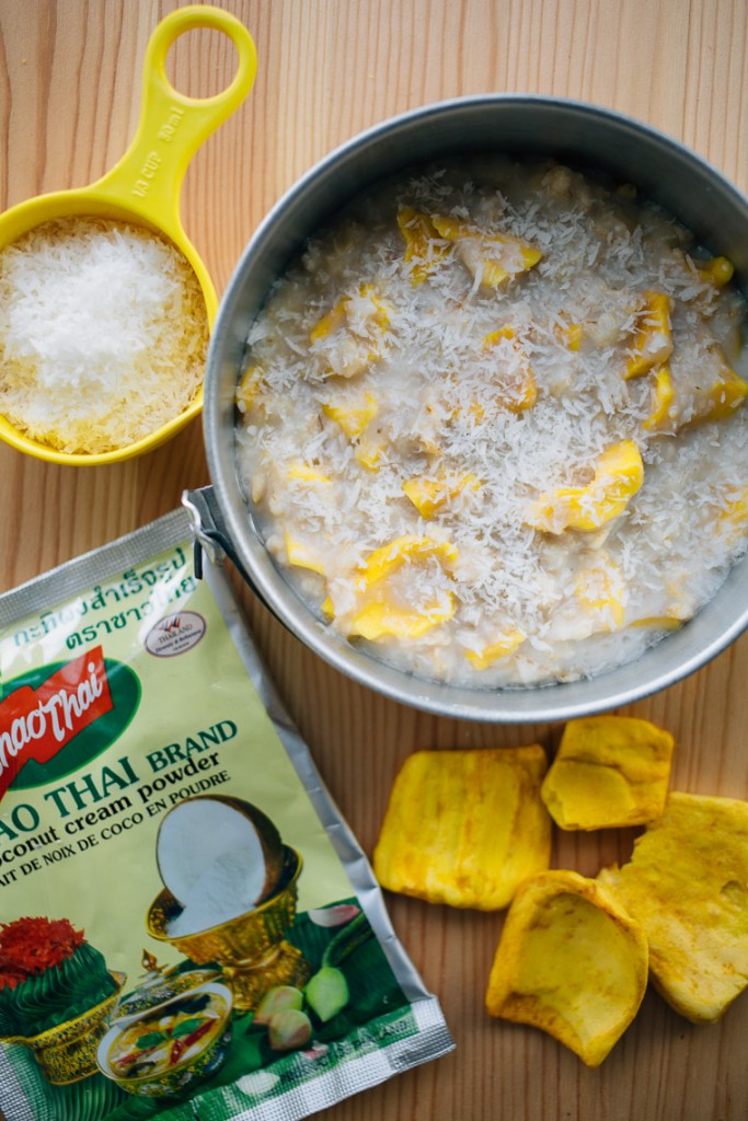 Backpacking Jackfruit Coconut Oatmeal