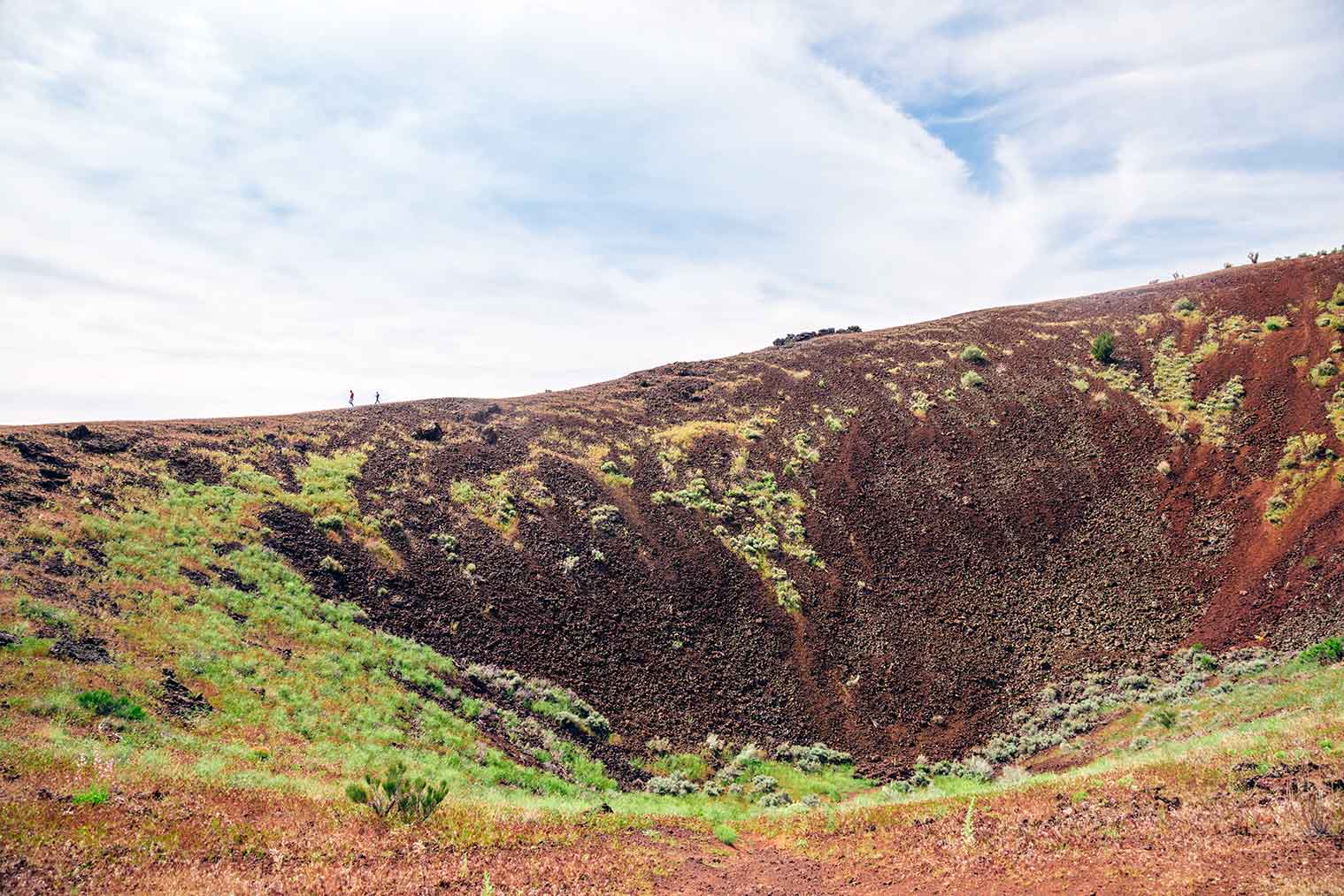 The rim of the Cindercone volcano hike outside of Saint George