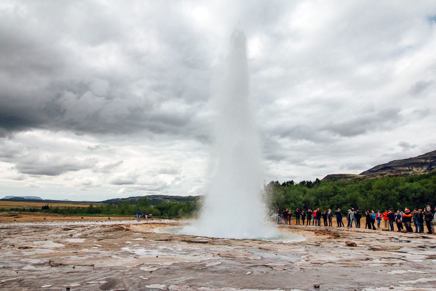 Strokkur geyser erupting