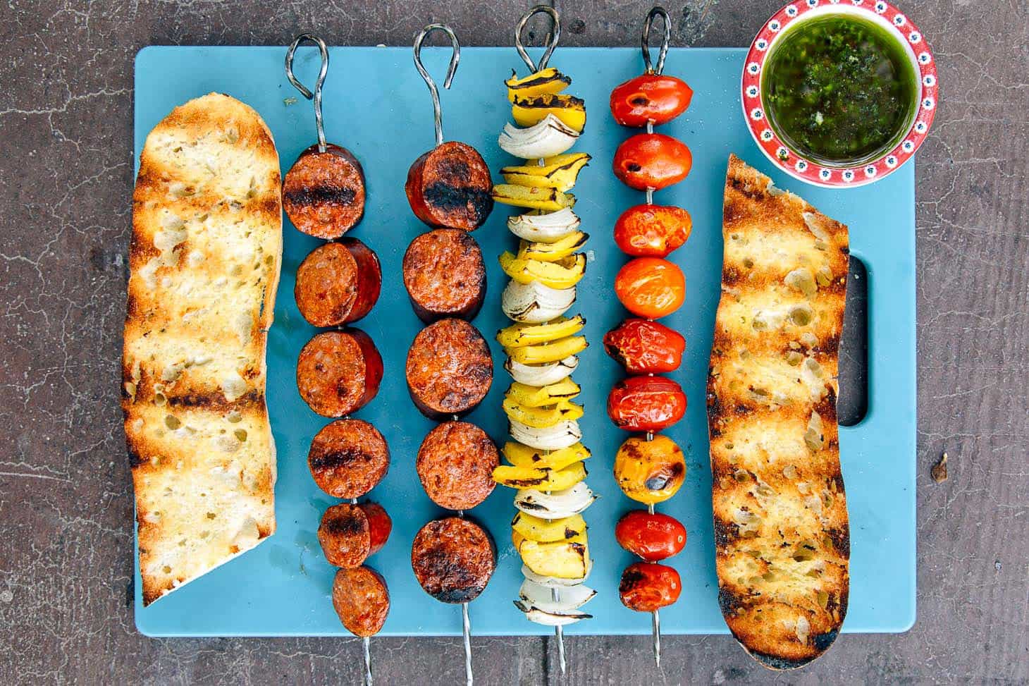 Grilled Chorizo Kebabs Campfire Recipe