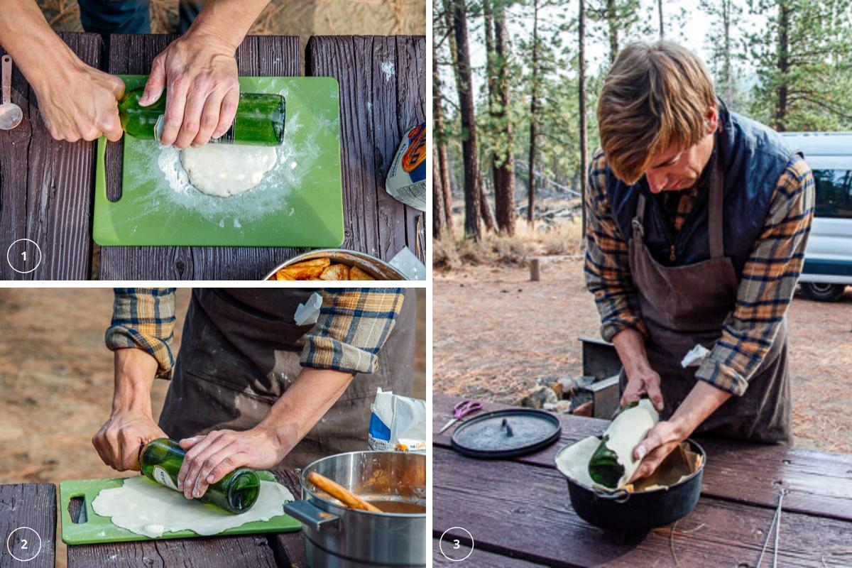 Rolling out pie crust