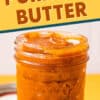 Pinterest graphic with text overlay reading "Homemade Pumpkin Butter"