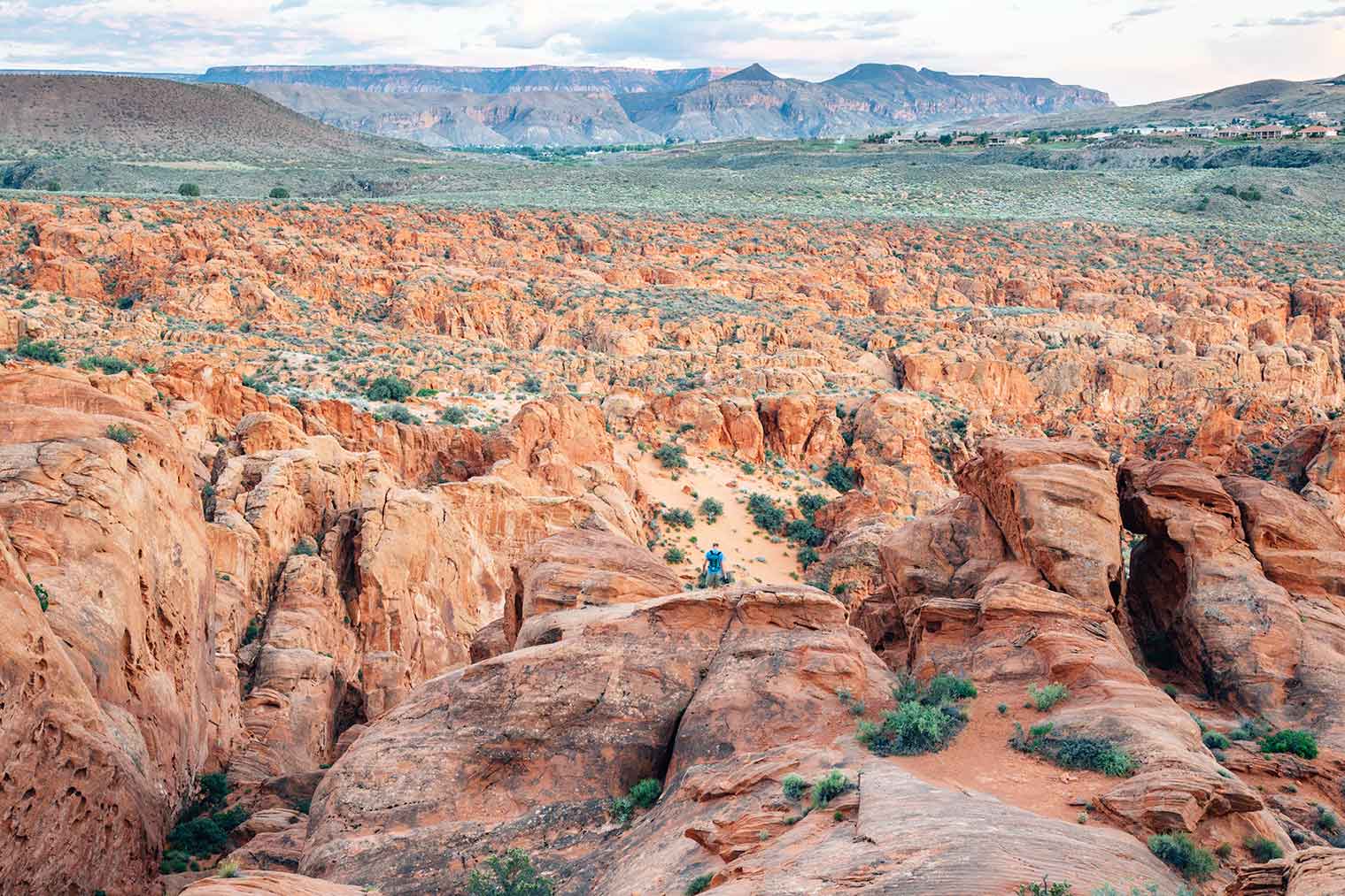 Rock formations at the red Cliffs desert reserve