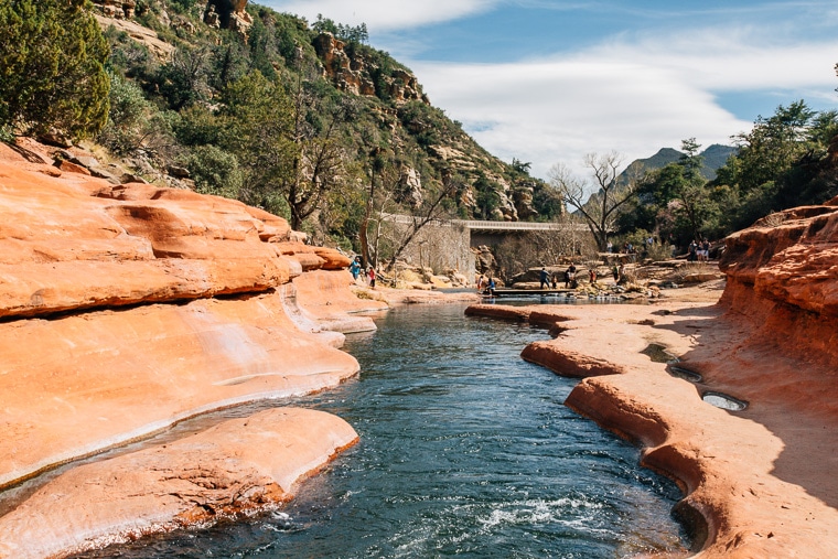 The swimming hole at slide rock state park in Sedona