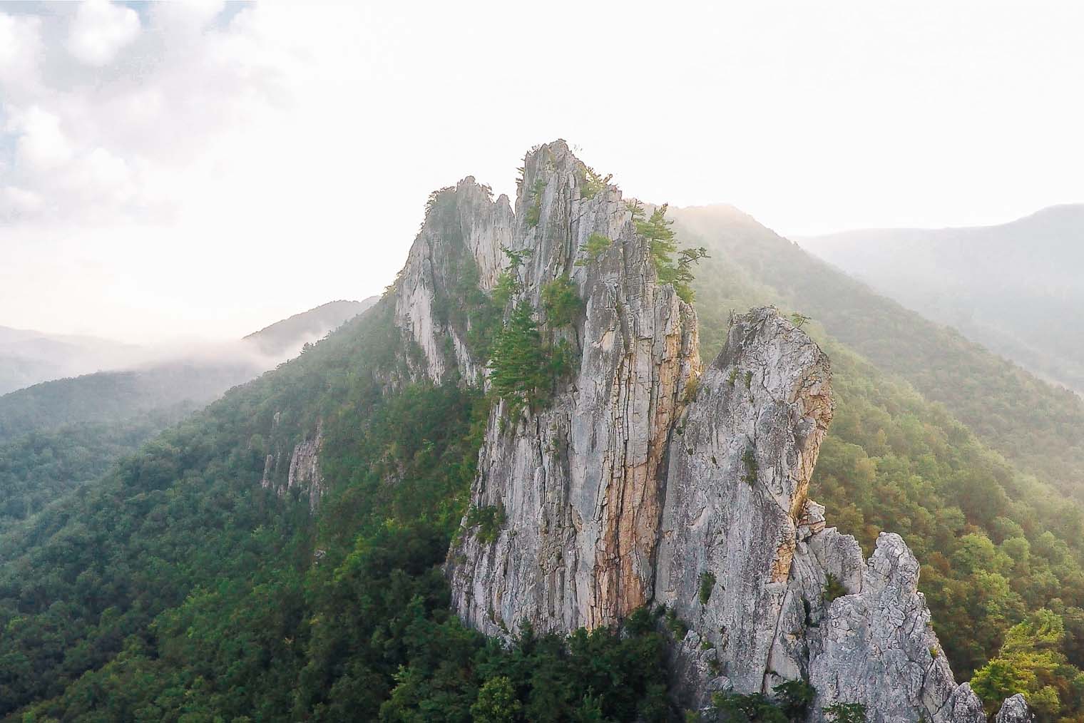 Seneca Rocks in West Virginia