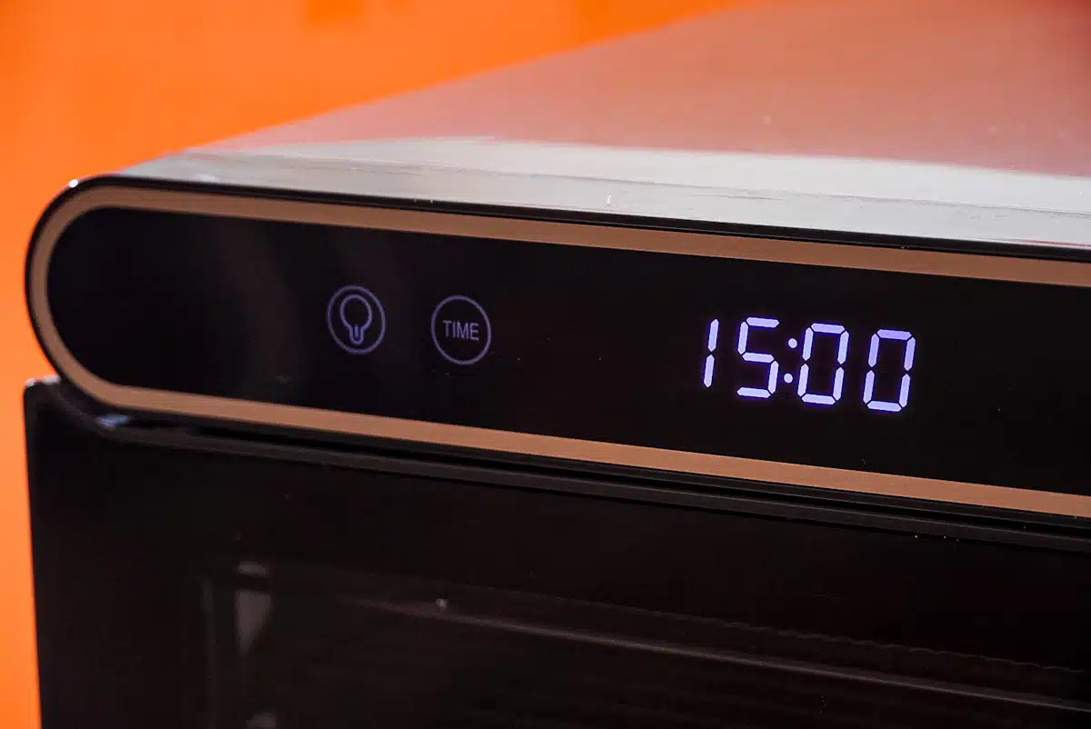 Image showing the digital timer display on a dehydrator