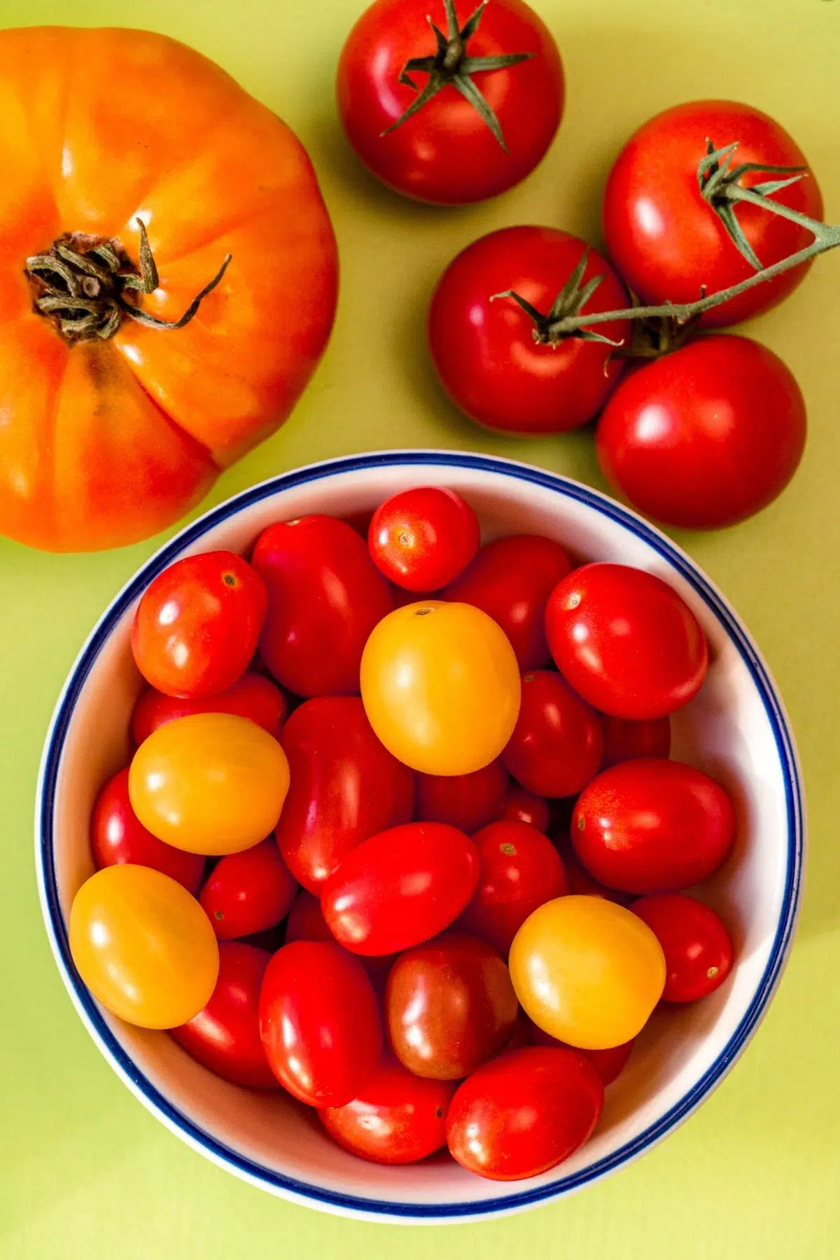 Cherry tomatoes in a bowl