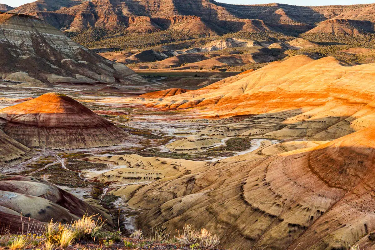 View of the Painted Hills from the overlook